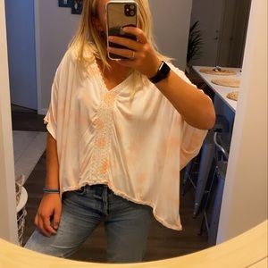 TRENDY CUTE BILLABONG ORANGE TYE DIE TOP size s/m